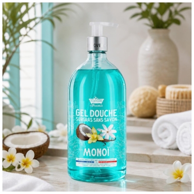 Les Petits Bains de Provence Gel Douche Surgras Monoï 1 L