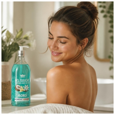 Les Petits Bains de Provence Gel Douche Surgras Monoï 1 L