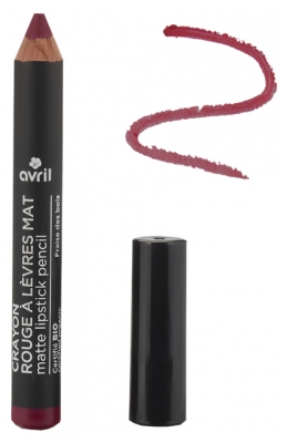 Avril Crayon Rouge à Lèvres Mat Biologique - Teinte : Fraise des bois
