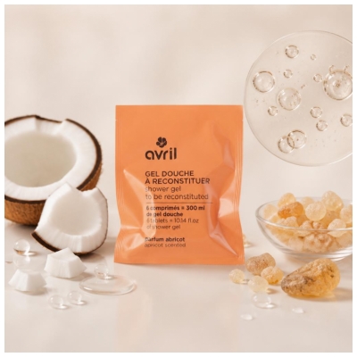 Avril Gel Douche à Reconstituer 6 Comprimés Bio 300 ml