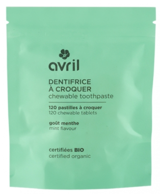 Avril Dentifrice à Croquer Goût Menthe 120 Pastilles