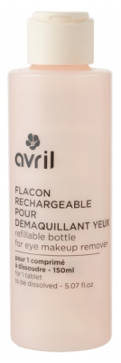 Avril Flacon Rechargeable pour Démaquillant Yeux 1 Comprimé pour 150 ml