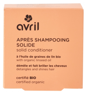 Avril Après-Shampoing Solide à l'Huile de Graines de Lin Bio 74 g