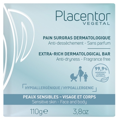 Placentor Végétal Pain Surgras Dermatologique Peaux Sensibles 110 g
