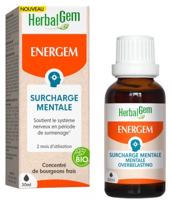 HerbalGem Energem Surcharge Mentale Biologique 30 ml