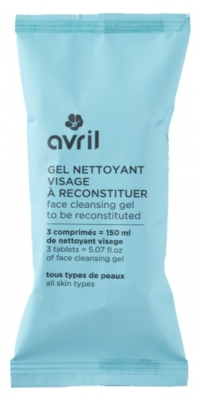 Avril Gel Nettoyant Visage à Reconstituer 3 Comprimés 15 g