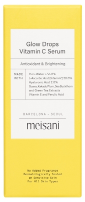 Meisani Glow Drops Sérum Vitamine C Antioxydant et Illuminateur 15 ml