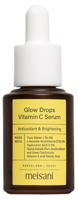 Meisani Glow Drops Sérum Vitamine C Antioxydant et Illuminateur 15 ml