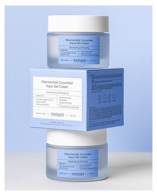 Meisani Niacinamide Cucumber Aqua-Gel Crème Hydratante Rafraîchissante 50 g