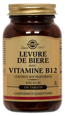 Solgar Levure de Bière Avec Vitamine B12 Comprimés