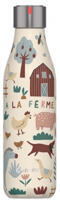 Les Artistes Paris Bottle'Up Bouteille Isotherme - 500 ml - Modèle : Ferme