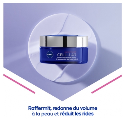 Nivea Cellular Expert Filler Crème Visage Nuit Anti-Âge Repulpant 50 ml