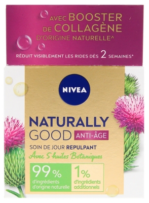Nivea Naturally Good Anti-Âge Crème Visage Jour Repulpant Huiles Botaniques 50 ml