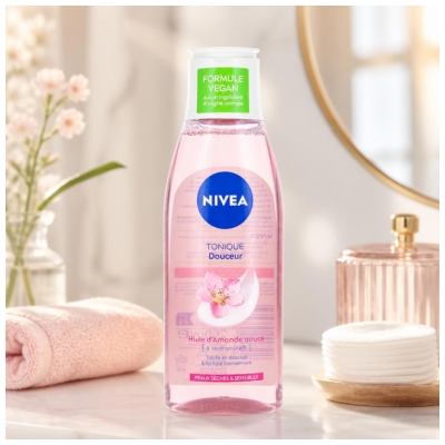 Nivea Lotion Tonique Douceur Amande Douce Peaux Sèches et Sensibles 200 ml