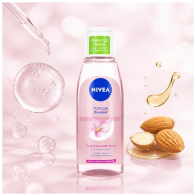Nivea Lotion Tonique Douceur Amande Douce Peaux Sèches et Sensibles 200 ml
