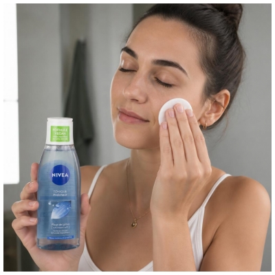 Nivea Lotion Tonique Fraîcheur Fleur de Lotus Peaux Normales et Mixtes 200 ml