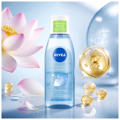 Nivea Lotion Tonique Fraîcheur Fleur de Lotus Peaux Normales et Mixtes 200 ml