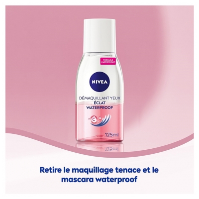 Nivea Démaquillant Yeux Biphasé Waterproof Vitamine C Contours des Yeux Éclatant 125 ml