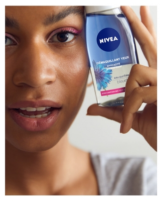 Nivea Démaquillant Yeux Biphasé Waterproof Bleuet Contours des Yeux Sensibles 125 ml