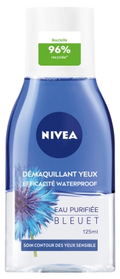 Nivea Démaquillant Yeux Biphasé Waterproof Bleuet Contours des Yeux Sensibles 125 ml