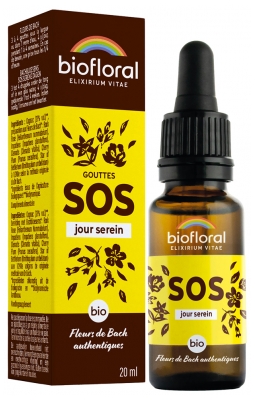 Biofloral SOS Jour Serein Gouttes Bio 20 ml