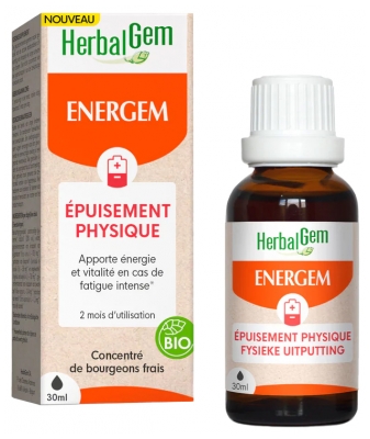 HerbalGem Energem Épuisement Physique 2 Mois Bio 30 ml