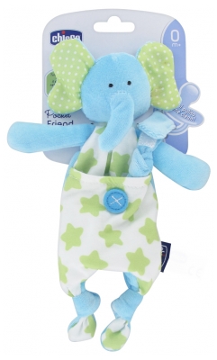 Chicco Doudou Attache-Sucette Pocket Friend - Modèle : Elephant