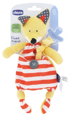 Chicco Doudou Attache-Sucette Pocket Friend - Modèle : Renard