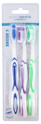Superwhite Brush Sw X 3 Souples Avec Gratte Langue