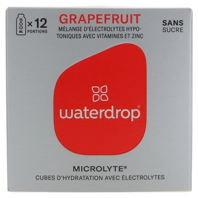 Waterdrop Microlyte Boite de 12 (Myrtille) - Goût : Grapefruit