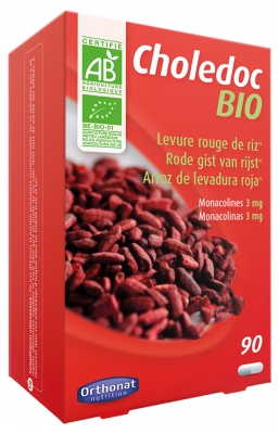 Orthonat Choledoc Levure Rouge de Riz Santé Cardiovasculaire Bio 90 Gélules