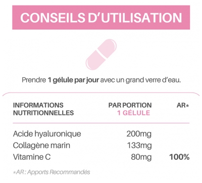 Orthonat Hyalurotop 200 Beauté de la Peau à l'Acide Hyaluronique 30 Gélules