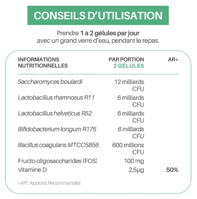 Orthonat Flora Flash Selles Normales à l'Extrait de Myrtille 15 Gélules