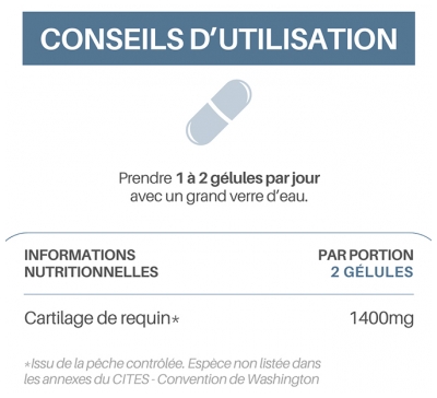 Orthonat Cartilage de Requin Complément Alimentaire 60 Gélules