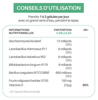 Orthonat Flora Flash Selles Normales à l'Extrait de Myrtille 30 Gélules