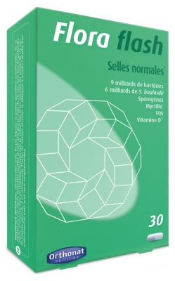 Orthonat Flora Flash Selles Normales à l'Extrait de Myrtille 30 Gélules