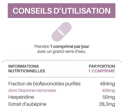 Orthonat Ortho Diosmine 1.9 Circulation Sanguine Action Rapide 30 Comprimés