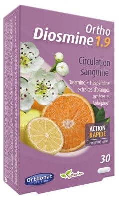 Orthonat Ortho Diosmine 1.9 Circulation Sanguine Action Rapide 30 Comprimés