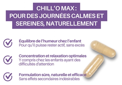 Orthonat Chill'O Max Détente et Relaxation Extrait de Safran 30 Gélules