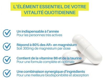 Orthonat Magnémar Force 3 Énergie et Immunité Magnésium Marin 30 gélules