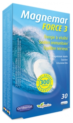 Orthonat Magnémar Force 3 Énergie et Immunité Magnésium Marin 30 gélules