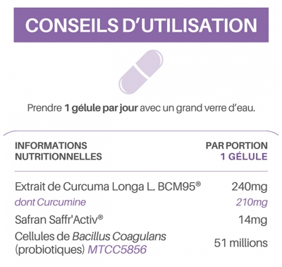 Orthonat Positiv.ON DUO Bonne Humeur Extrait de Curcuma 30 Gélules