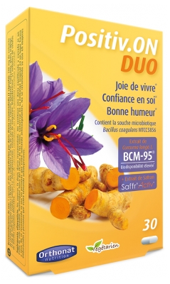 Orthonat Positiv.ON DUO Bonne Humeur Extrait de Curcuma 30 Gélules
