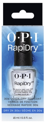 OPI RapiDry Vernis de Finition Top Coat Séchage Rapide 15 ml
