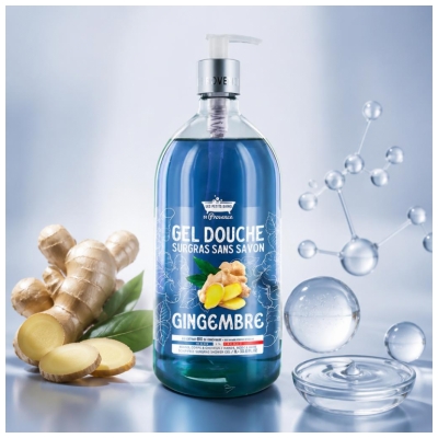 Les Petits Bains de Provence Gel Douche Surgras Gingembre 1 L