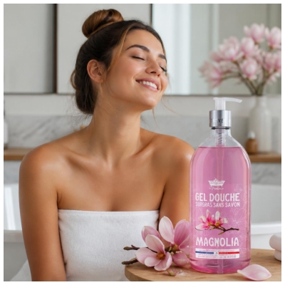 Les Petits Bains de Provence Gel Douche Surgras Magnolia 1 L