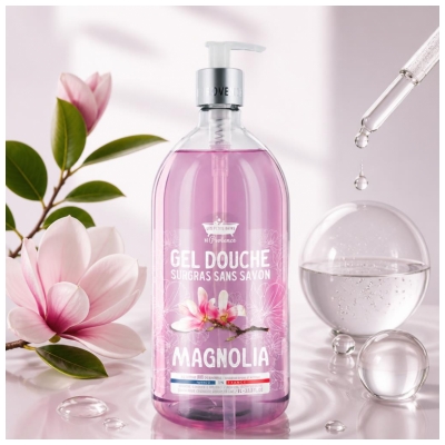 Les Petits Bains de Provence Gel Douche Surgras Magnolia 1 L