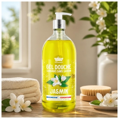 Les Petits Bains de Provence Gel Douche Surgras Jasmin 1 L
