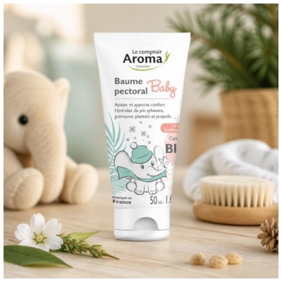 Le Comptoir Aroma Baume Pectoral Bébé Bio Des la Naissance 50 ml