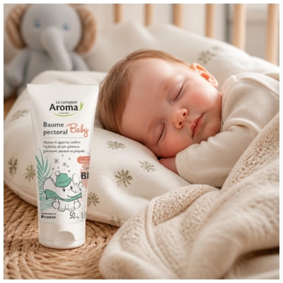 Le Comptoir Aroma Baume Pectoral Bébé Bio Des la Naissance 50 ml
